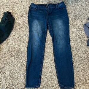 INC Denim Skinny Leg Curvy Fit Jeans